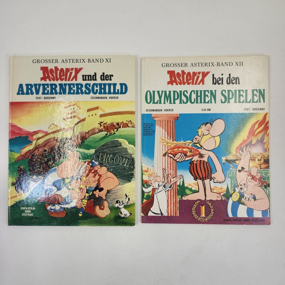 Asterix Arvernerschild Olympischen Speilen 1972 Hardcover Spielen German Books